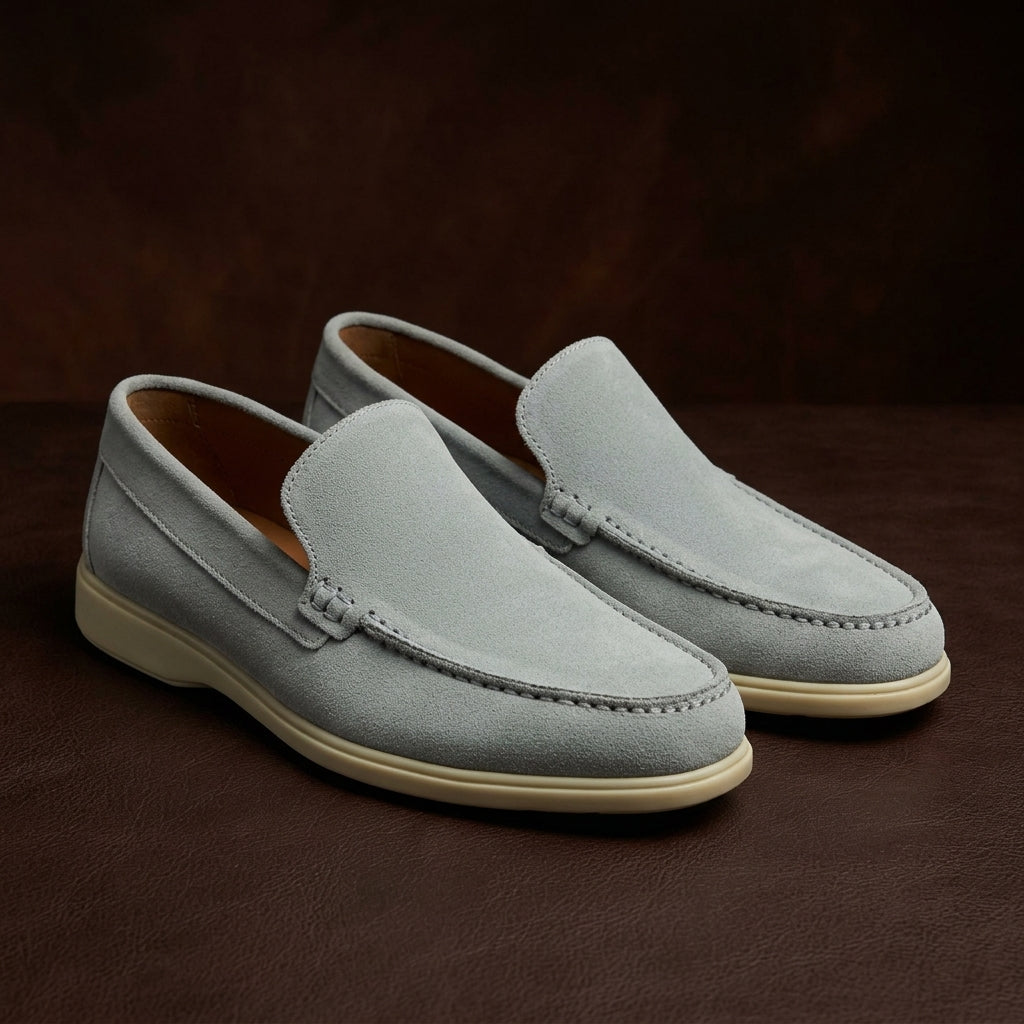 Summer Walk Suede Leather Grey 4002