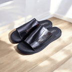 black with mahroon slipper 3012