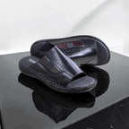 black with mahroon slipper 3012