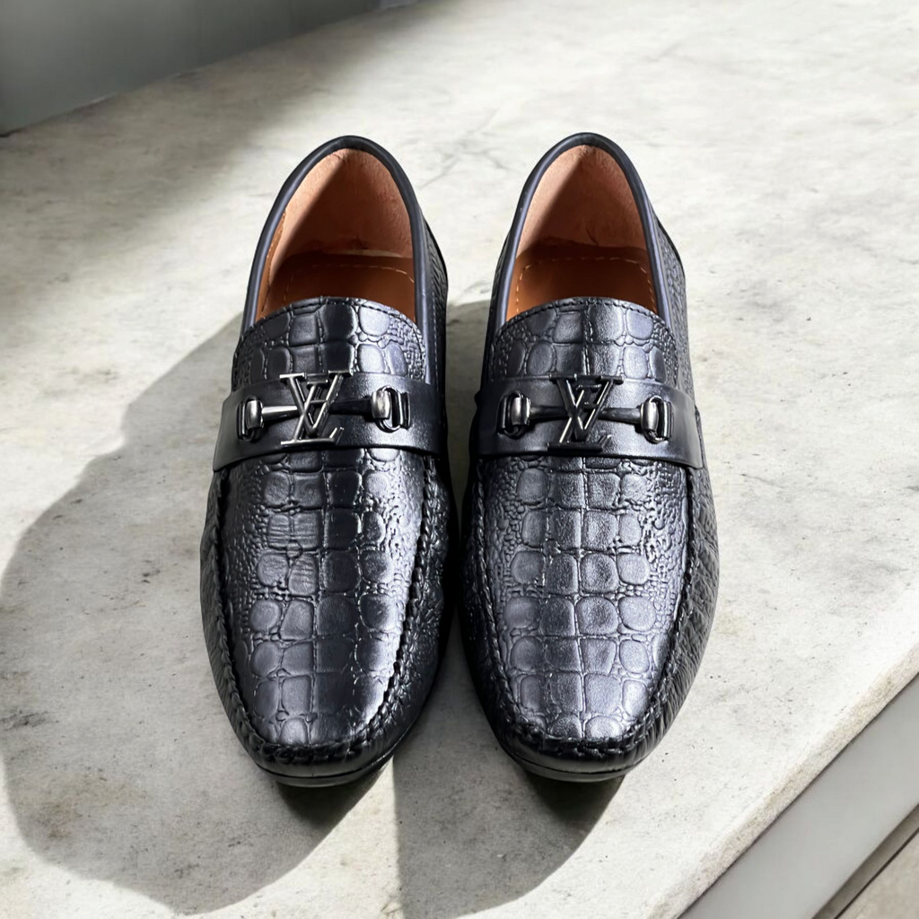 Black Buckle loafer -5024