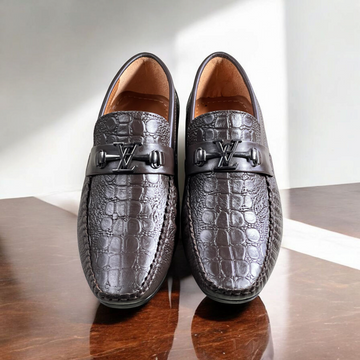 Brown Buckle loafer-5024