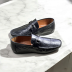 leather Loafers-BLACK-5017