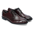 Ravishing with laces Maroon-015 - Premium maroon leather lace-up shoes 
