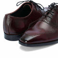 Ravishing with laces Maroon-015 -  anti-bacterial lining, and Italian wax polished finish