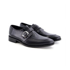 Royal Classic with monk – Blk001 - Premium black leather