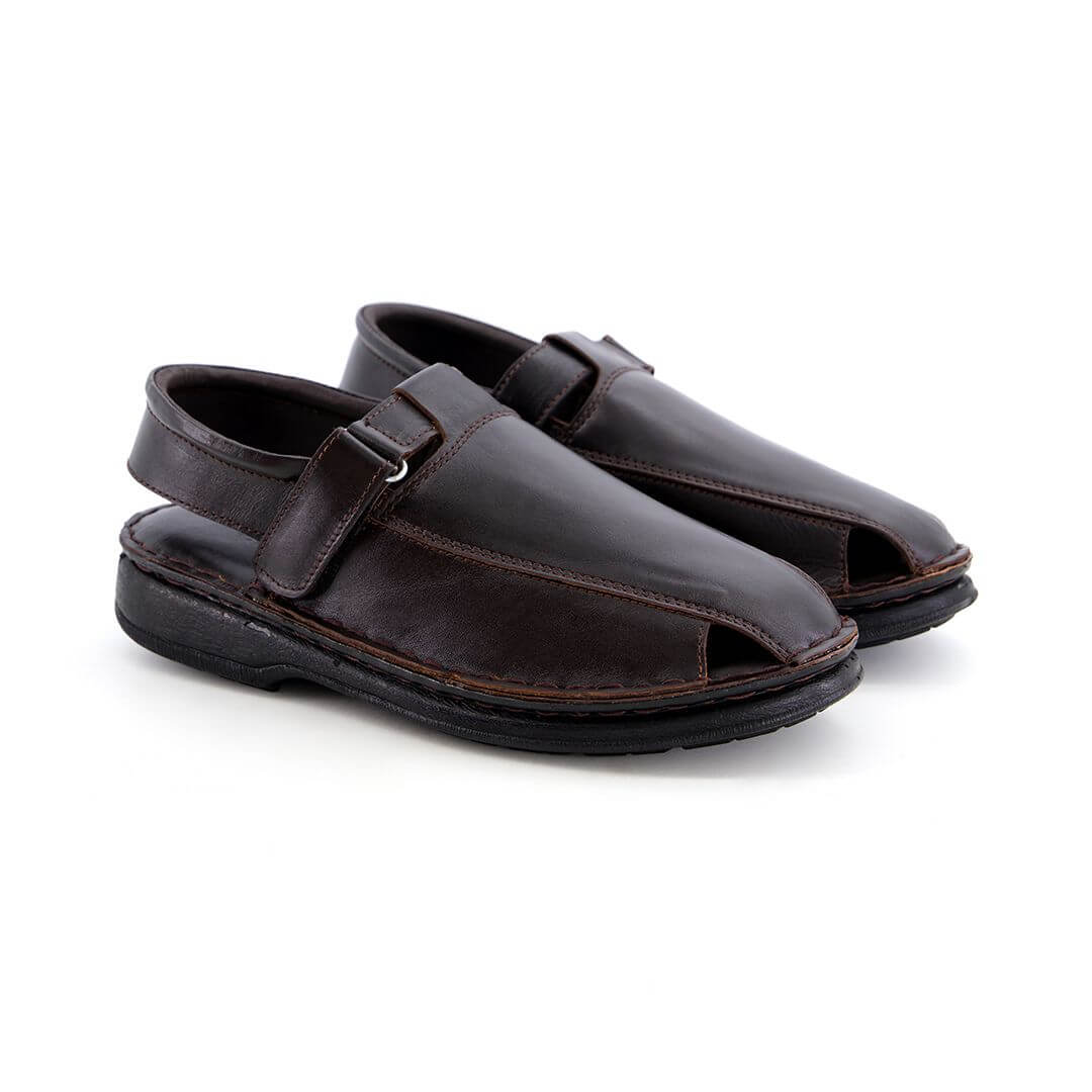 Suede Leather Brown-1005 by Coarix Leather – a handcrafted brown sandal