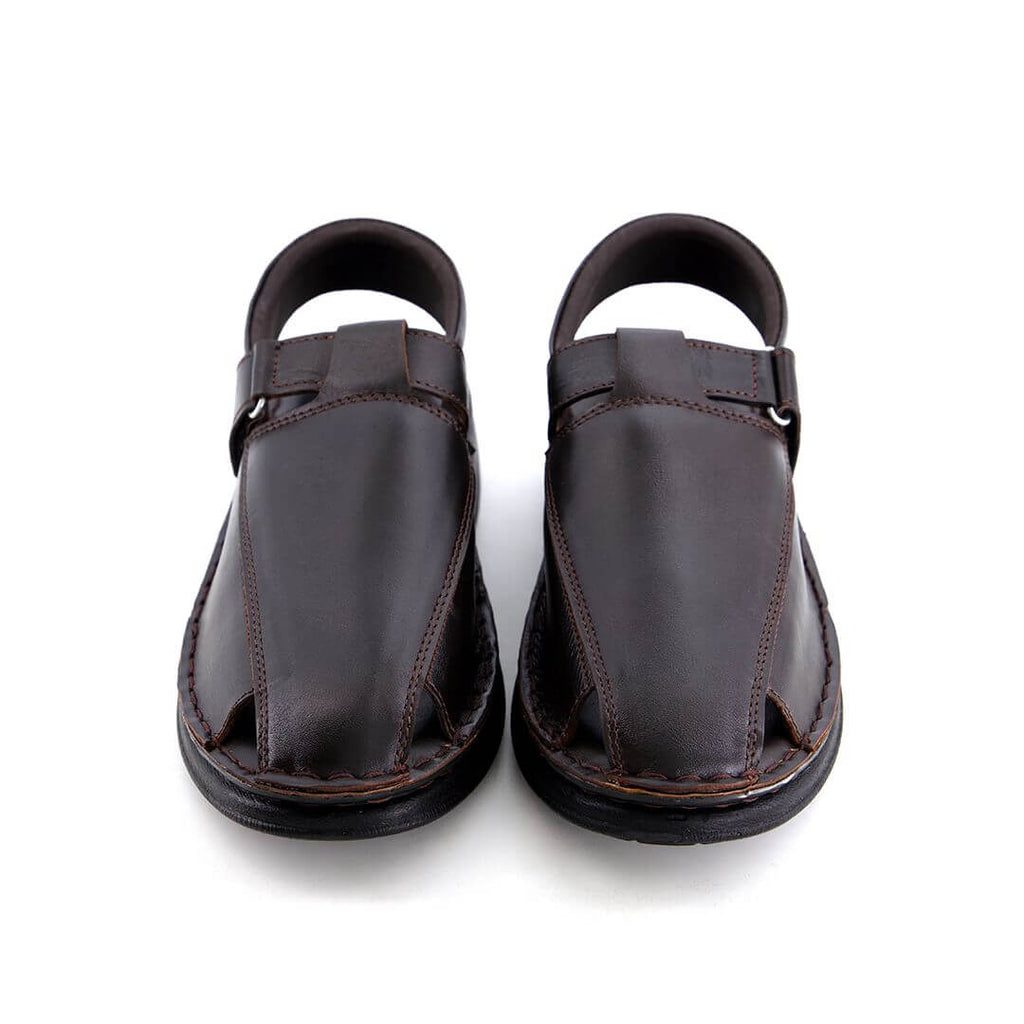 Suede Leather Brown-1005 by Coarix Leather – durable imported rubber sole, and detailed hand stitching
