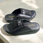 Slipper black with Suede 3006