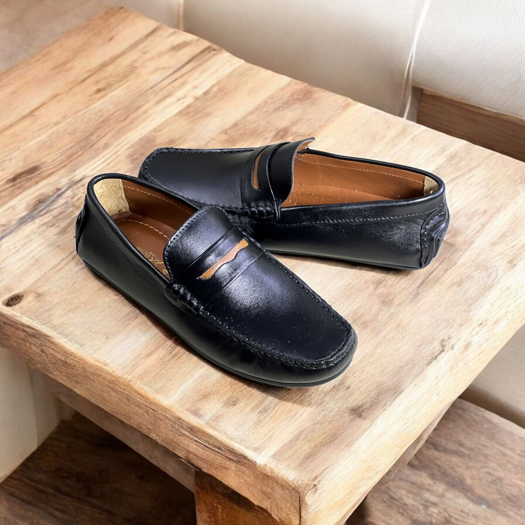 Blk Stylish Loafers-5018