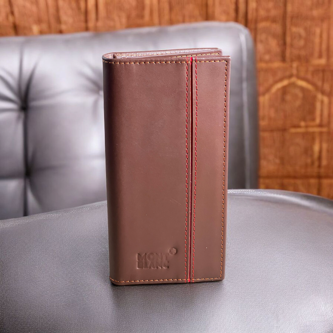 Stylish Purses with line Brn-6005