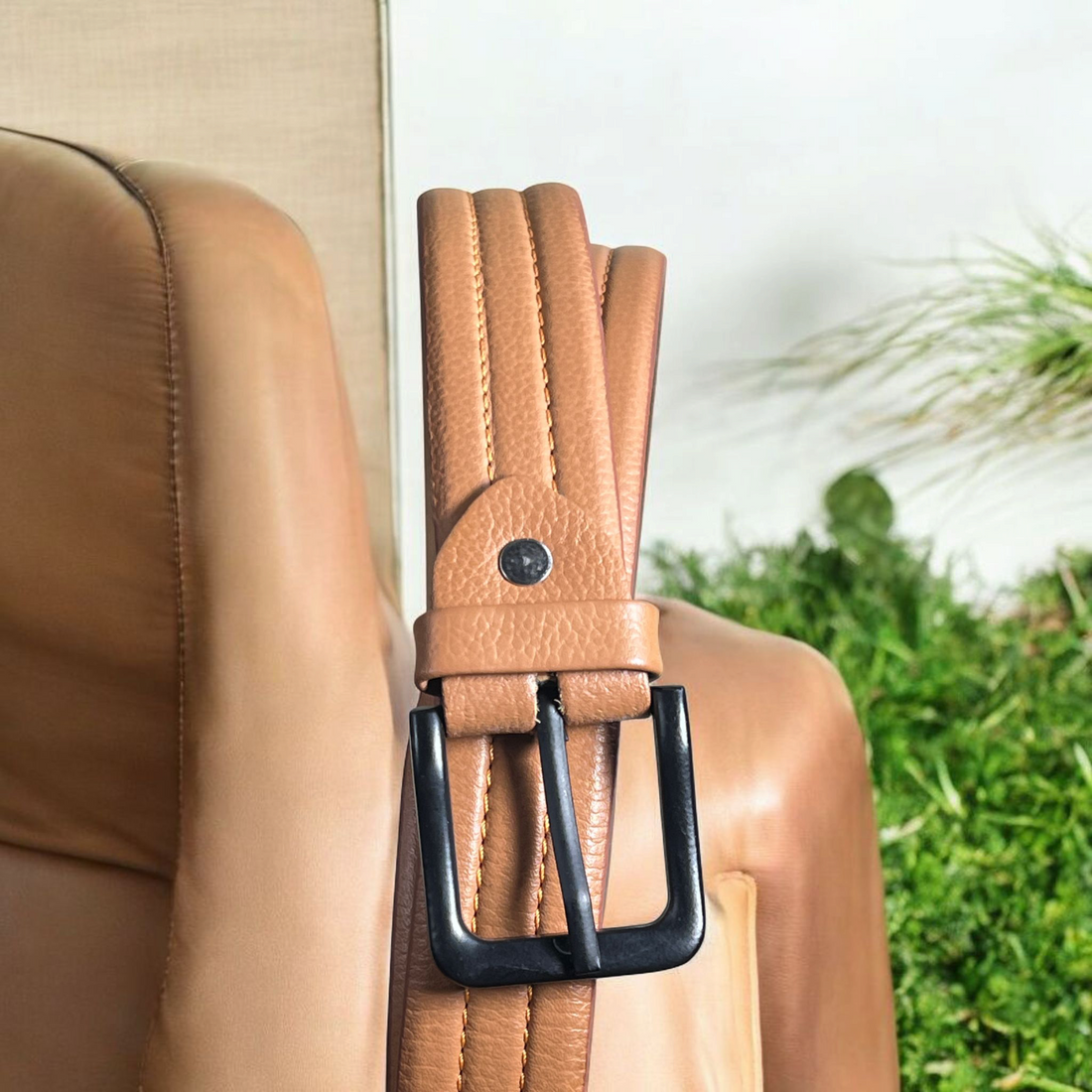 Leather Belt tan-6504