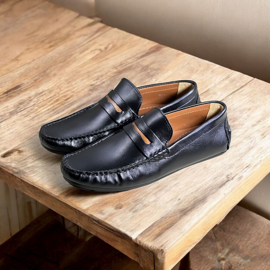 Blk Stylish Loafers-5018