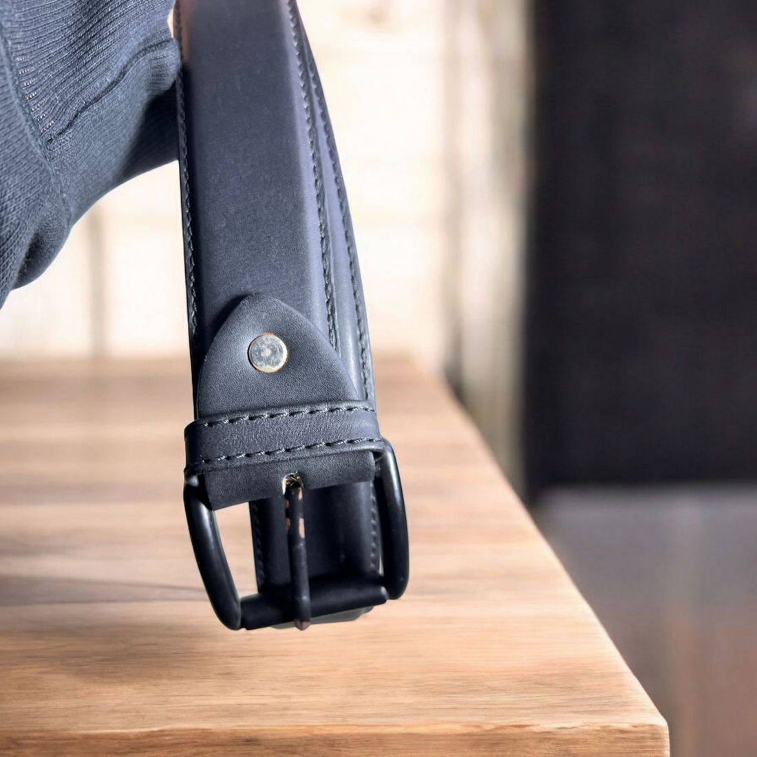 Leather Black Belt blk-6502