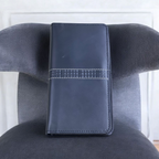 Stylish Purses with center line embossed Blk-6007