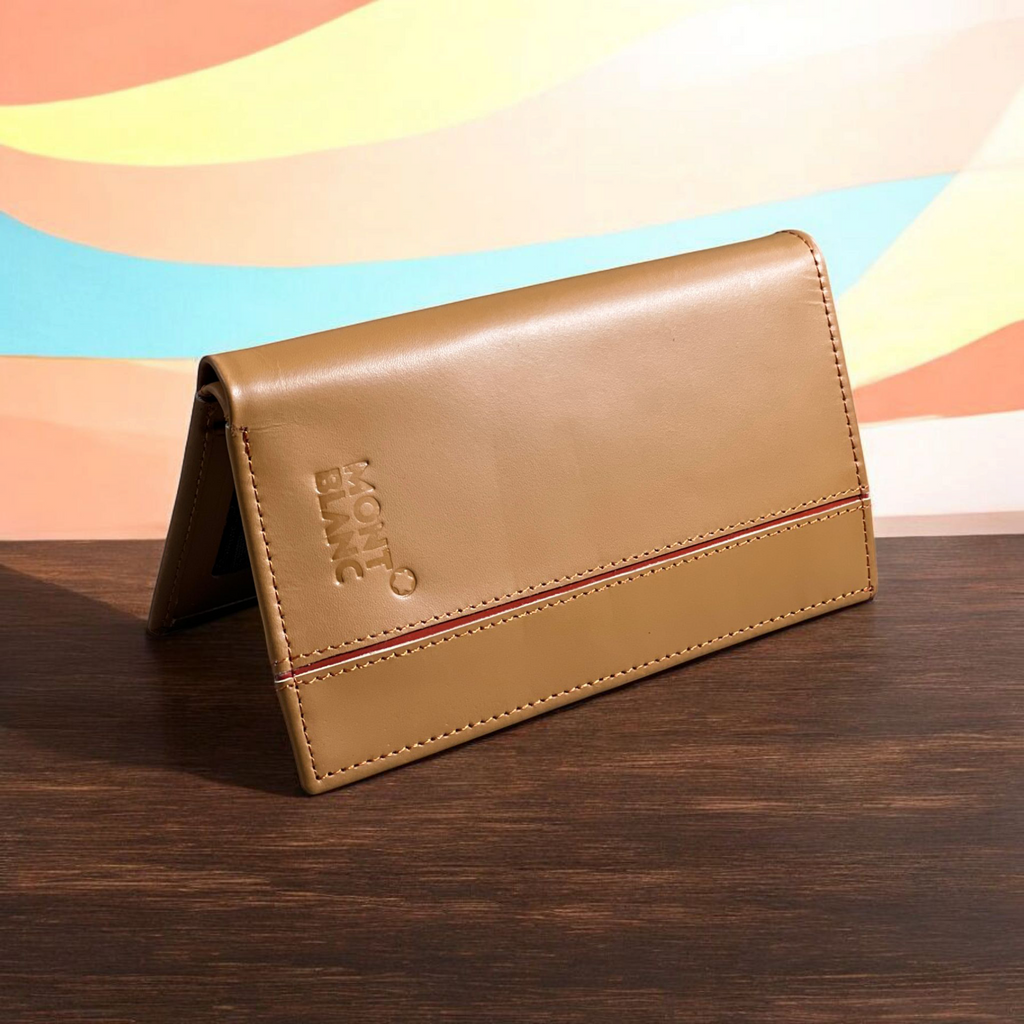 Stylish Purses with line tan-6006