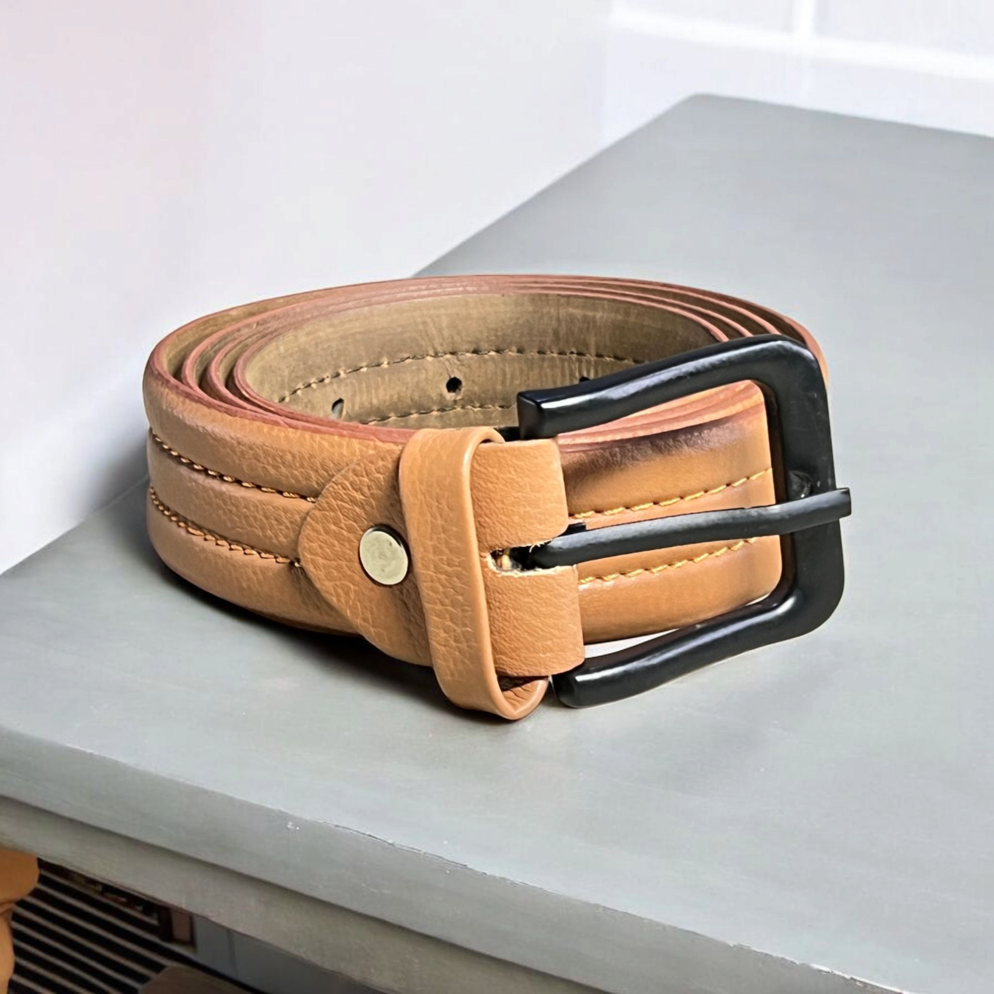 Leather Belt tan-6504