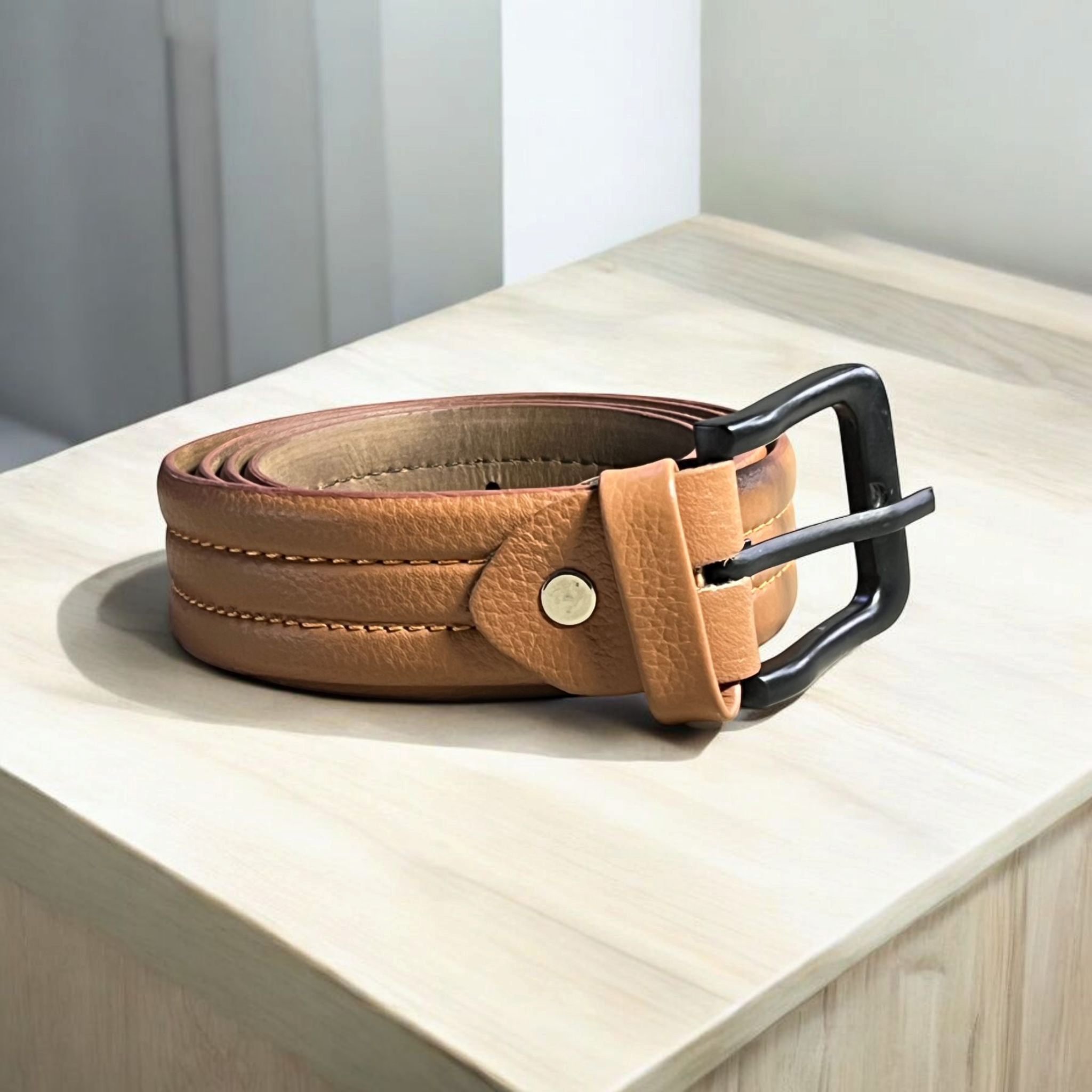 Leather Belt tan-6504