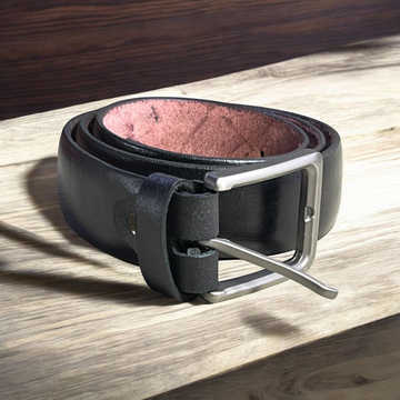 Leather Belt & Card Holder Set blk-6503
